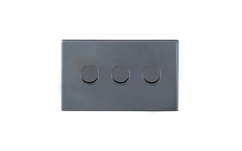 Hamilton G2 3 Gang 250w Wi-fi Led Smart Dimmer Switches Anthra Gray