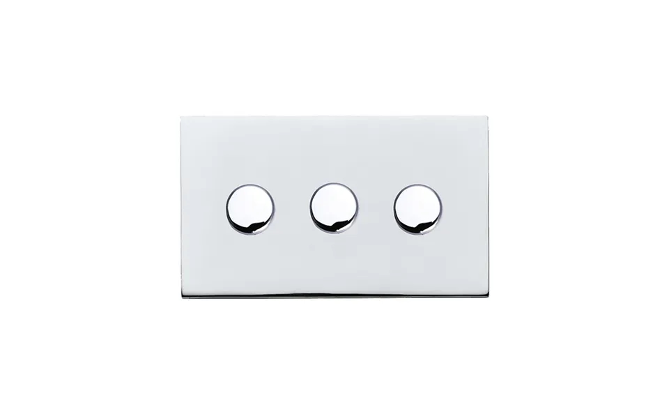 Hamilton G2 3 Gang Rotary Companion Controller Smart Dimmers Bright Chrome