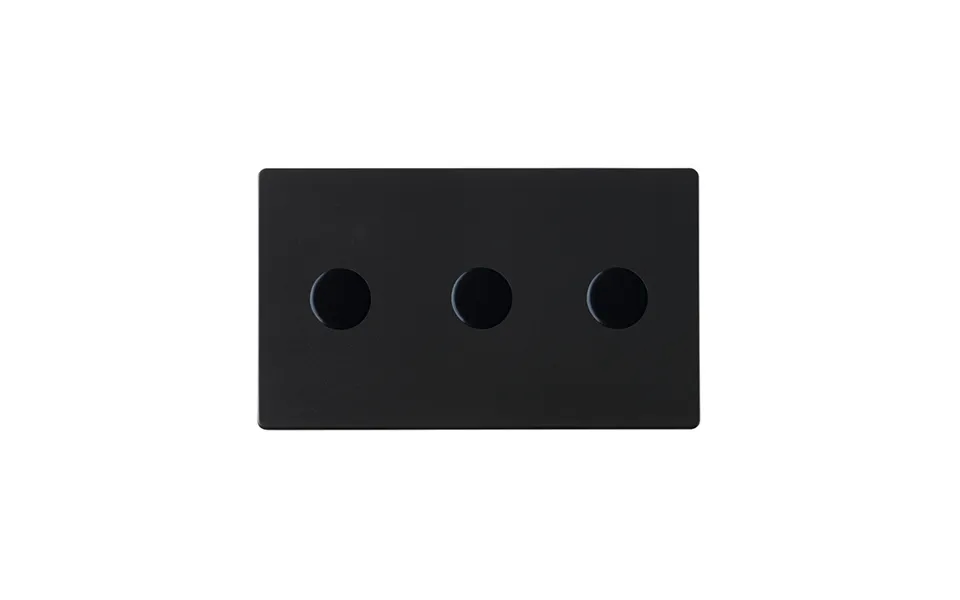 Hamilton G2 3 Gang Rotary Companion Controller Smart Dimmers Matt Black