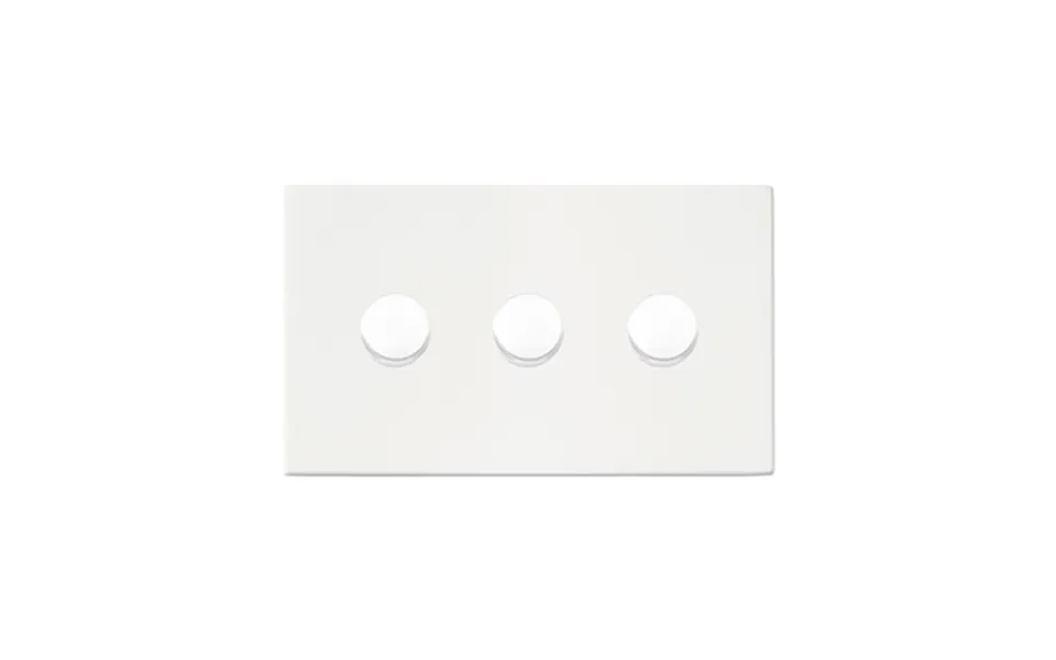 Hamilton G2 3 Gang Rotary Companion Controller Smart Dimmers Matt White