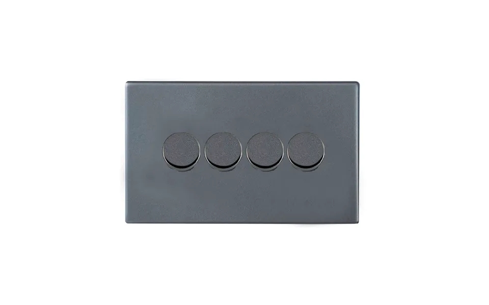 Hamilton G2 4 Gang Rotary Companion Controller Smart Dimmers Anthra Gray