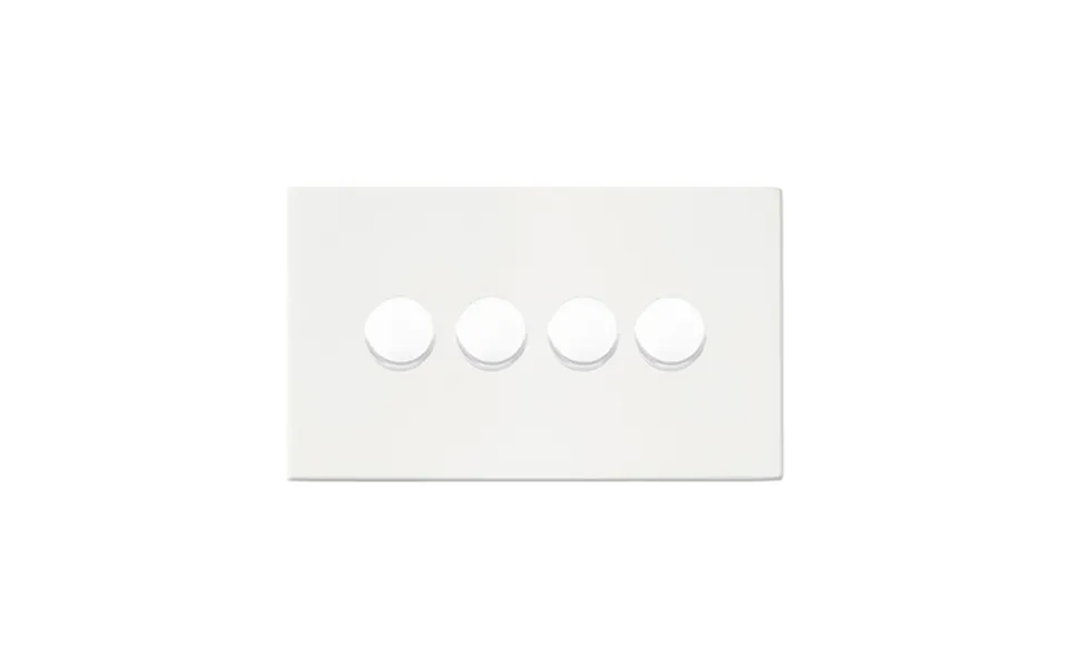 Hamilton G2 4 Gang Rotary Companion Controller Smart Dimmers Matt White