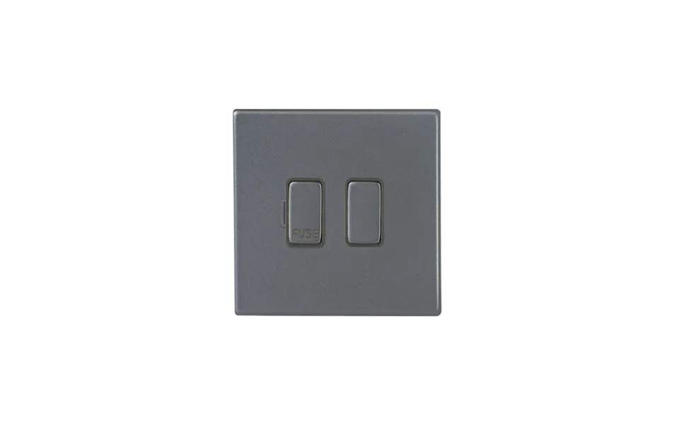 Hamilton G2 Antique Brass 13a 1g Dp Fused Spur Connection Unit Black Insert