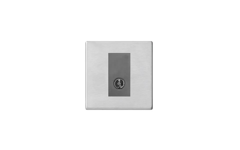 Hamilton G2 Stainless Steel Non-isolated Tv 1in 1out Outlet Insert White