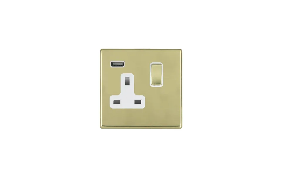 Hamilton G2 Switched Socket With Usb Outlet 7g27ss1usbbc-b