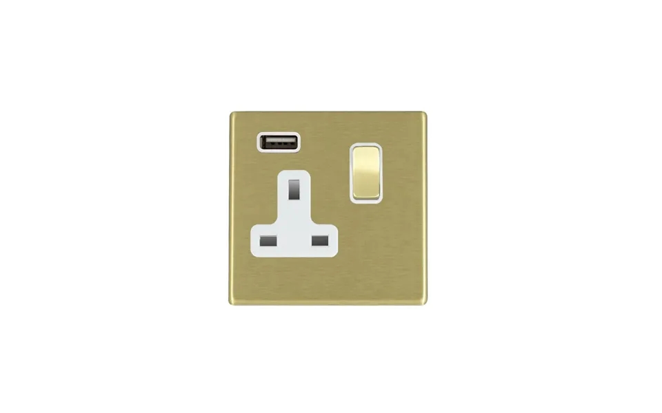 Hamilton G2 Switched Socket With Usb Outlet 7g27ss1usbbc-b