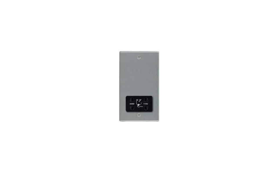Hamilton Hartland 20va Shaver Dual Volt Socket Satin Steel Black