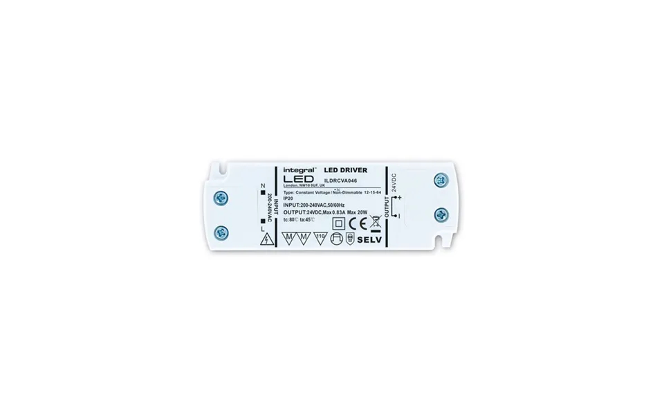Led Driver Super-slim Non-dimmable 24v Dc Ip20 20w Integral Led