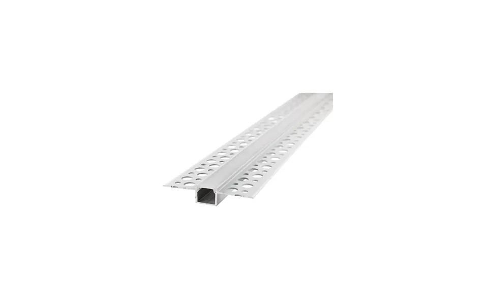 Narrow Recessed Frosted Diffuser Profile Aluminium Rail 1 Metre