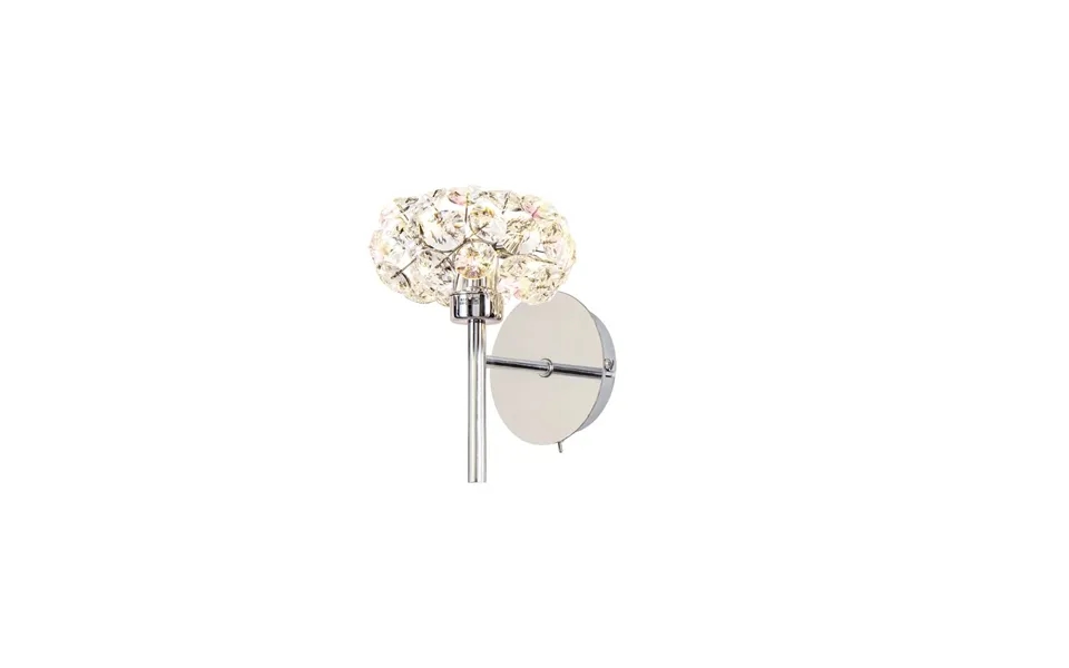 Paramount 1 Light G9 Switched Wall Light With Polished Chrome And Crystal Shade Luxuria