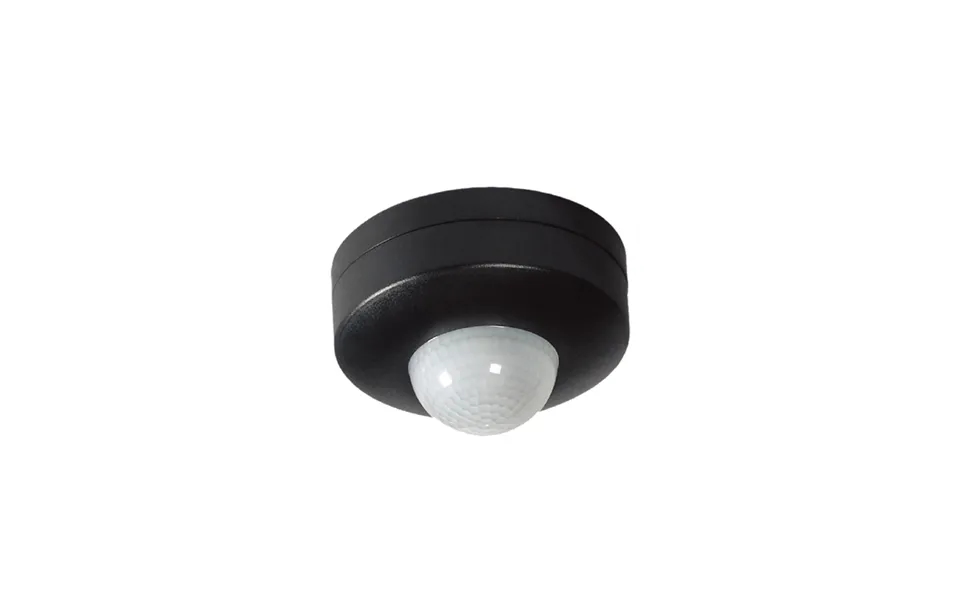Surface Mounted 360 Degree Ip44 Pir Sensor Black Ovia