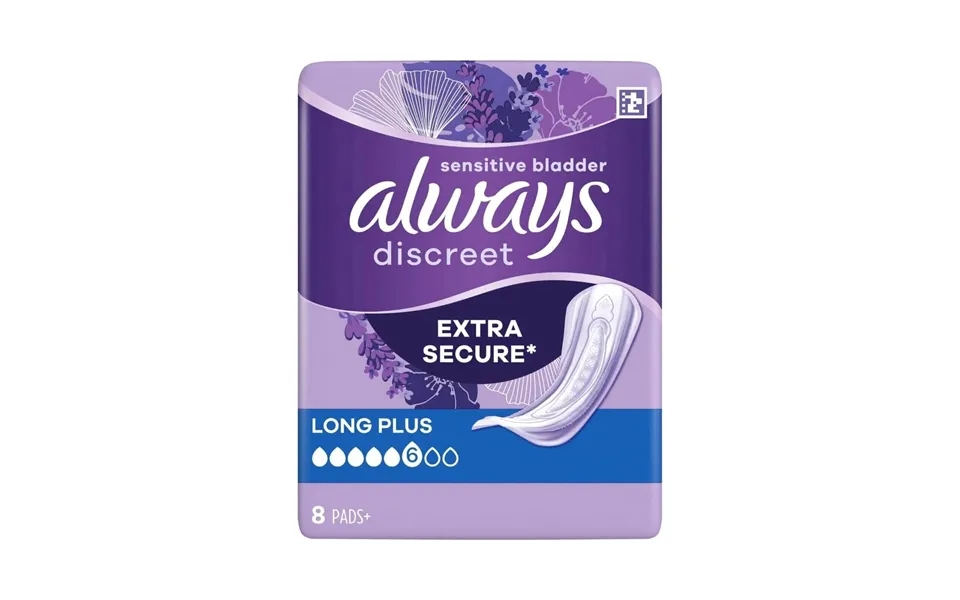 Always Discreet Pads Long Plus 8 Pcs
