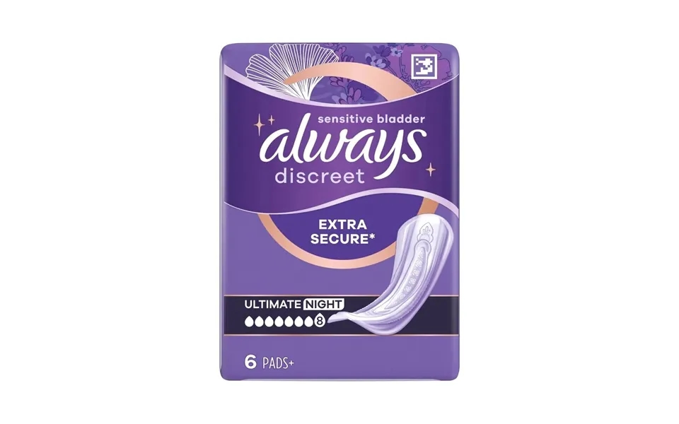 Always Discreet Pads Ultimate Night 6 Pcs