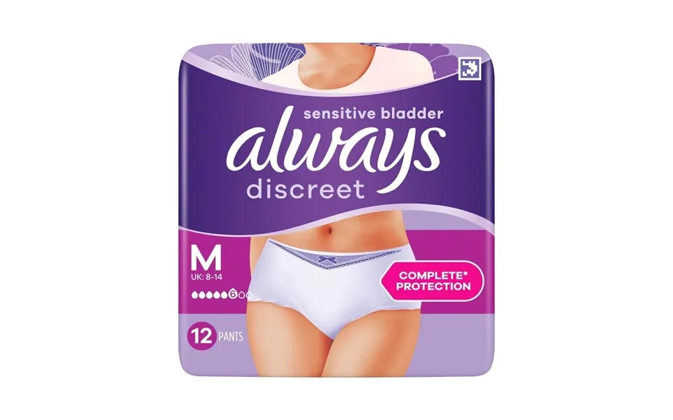 Always Discreet Pants Normal Medium 12 Pcs