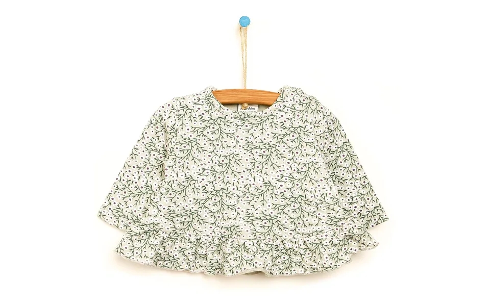 Antebies Newborn Deer Organic Dress - Dark Green, 3 Months