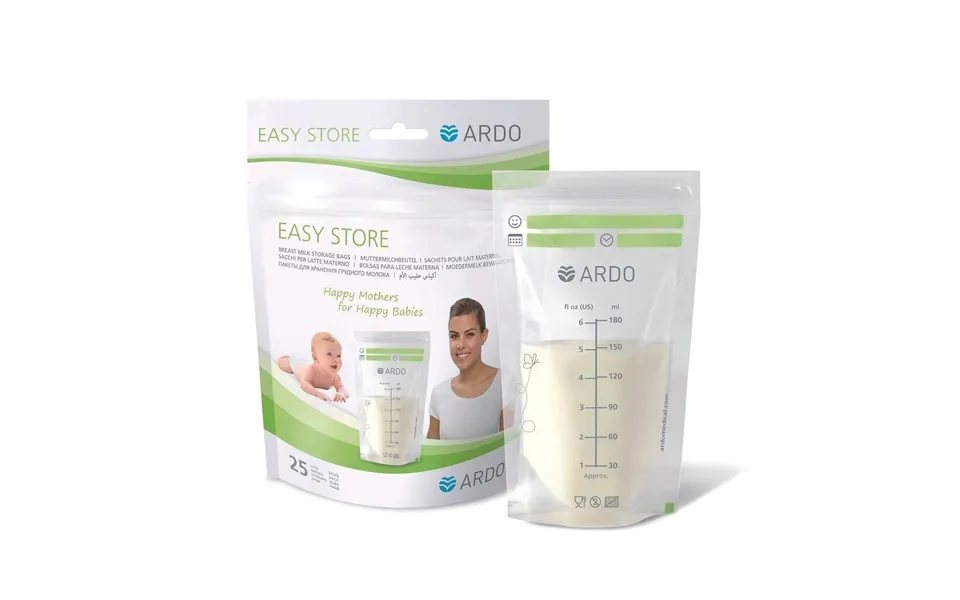 Ardo Easy Store Breast Milk Storage Bags 25 Pcs 180ml