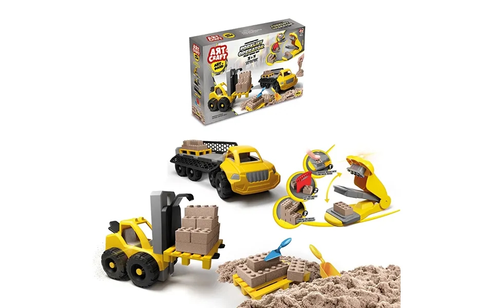 Artcraft Forklift Operator Play Sand Set 750 Gr