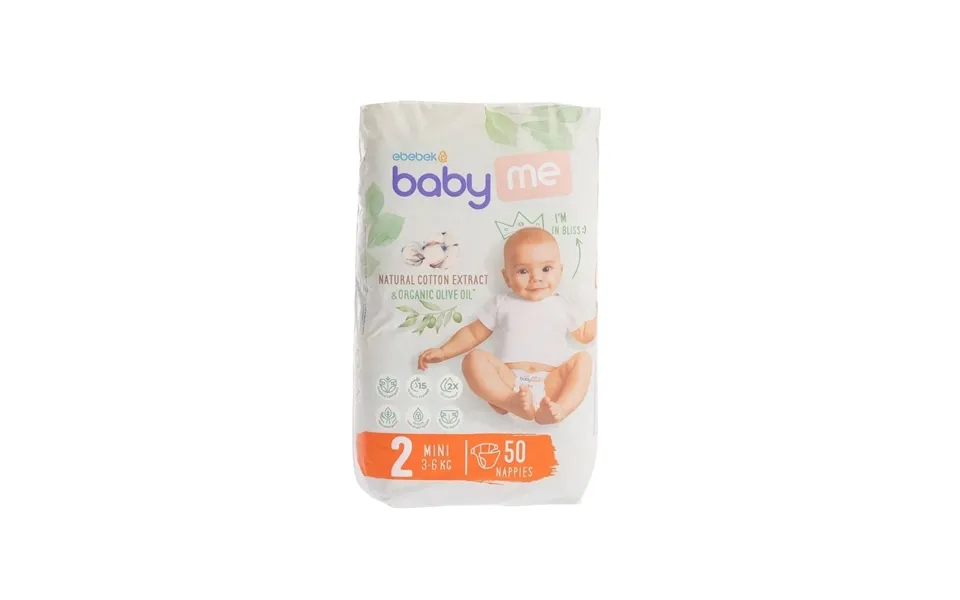 Baby Me Mini Size 2 -50 Nappies
