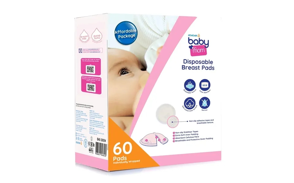 Baby Mom Disposable Breast Pads 60 Pcs