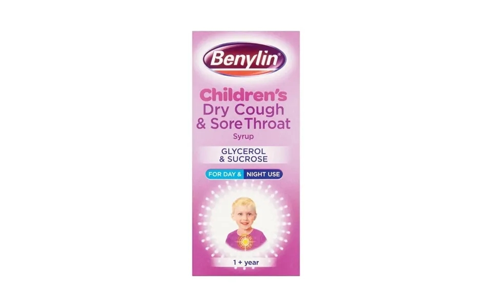 Benylin Children's Dry Cough And Sore Throat Syrup 1 Year 125ml
