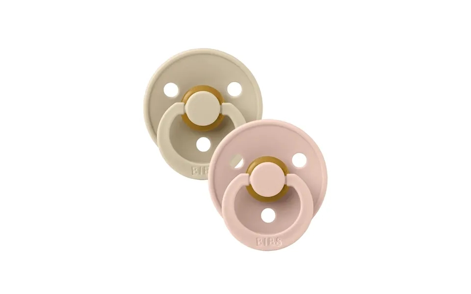 Bibs Colour Latex Soothers 6 Months Pack Of 2 - Vanilla & Blush