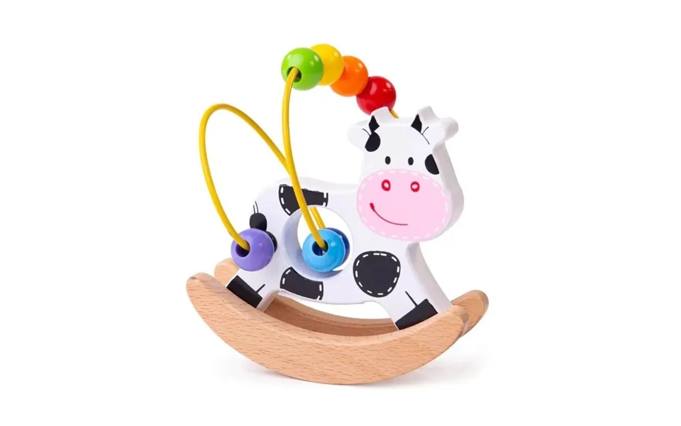 Bigjigs Toys Rocking Bead Frame Cow
