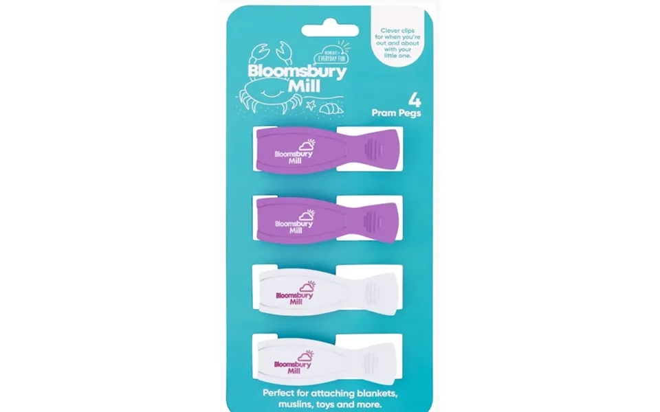 Bloomsbury Mill - Handy Pram Pegs Pack Of 4