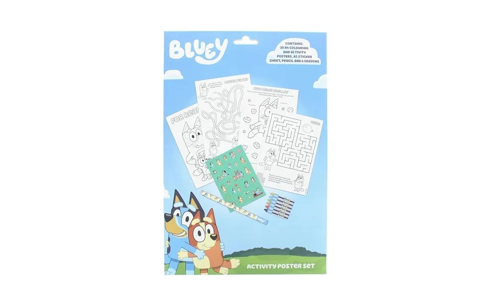 Bluey Poster Activity Set