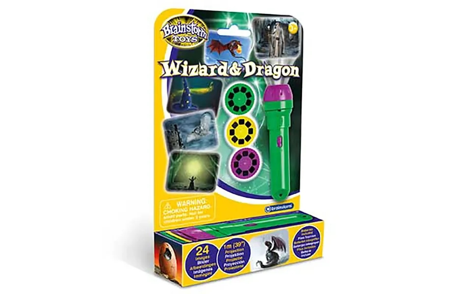 Brainstorm Torch And Projector - Wizard & Dragon