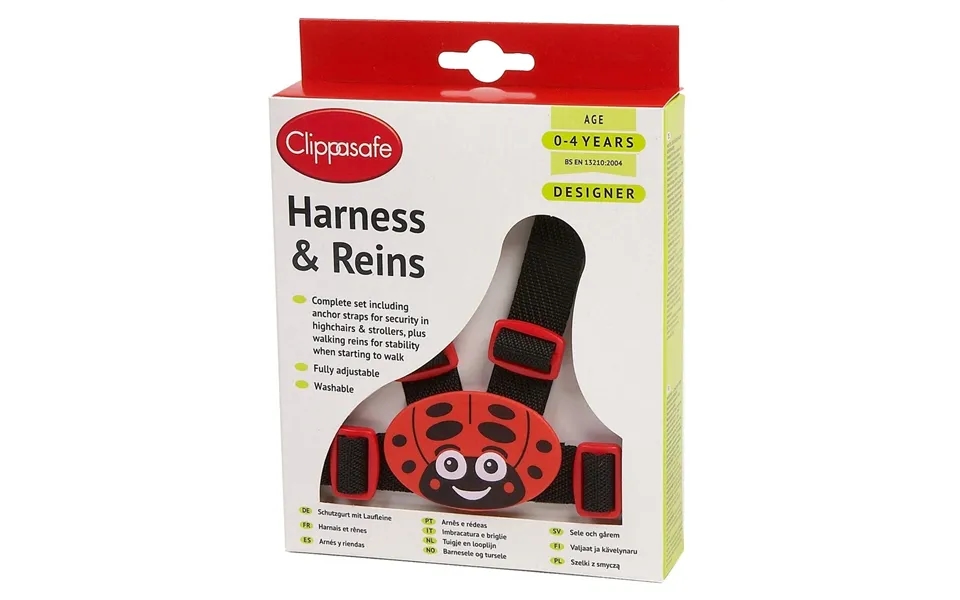 Clippasafe Designer Webbing Baby Harness - Lady Bug