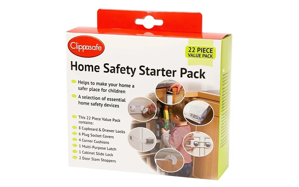 Clippasafe Home Safety Starter Pack 22 Pcs