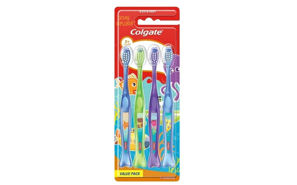 Colgate Toothbrush Kids Ocean Explorers Pack Of 4