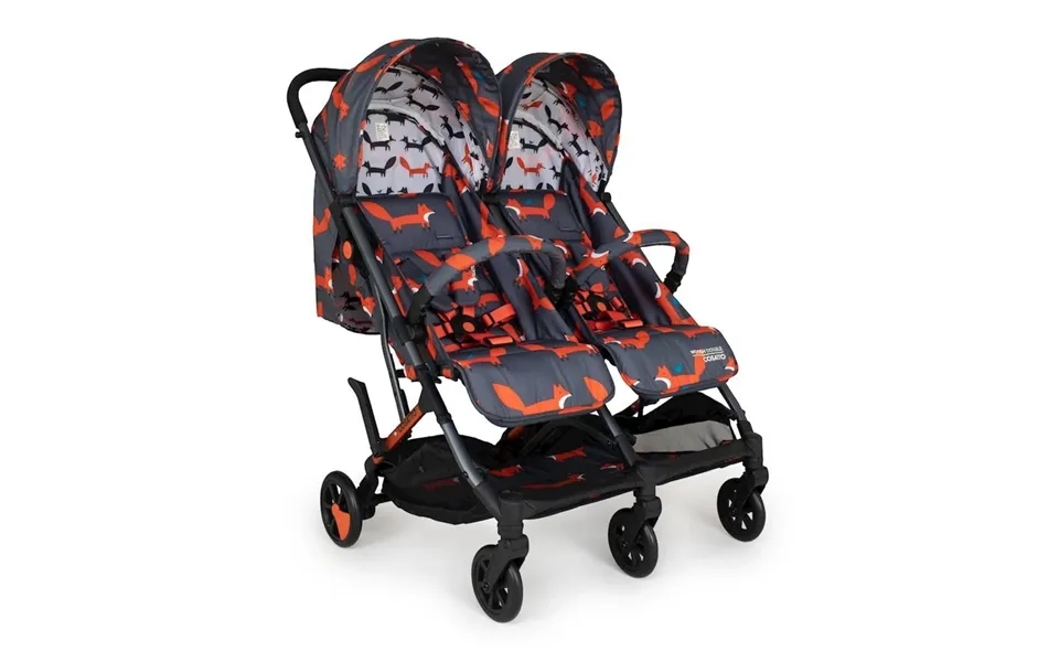 Cosatto Woosh Double Stroller - Charcoal Mister Fox