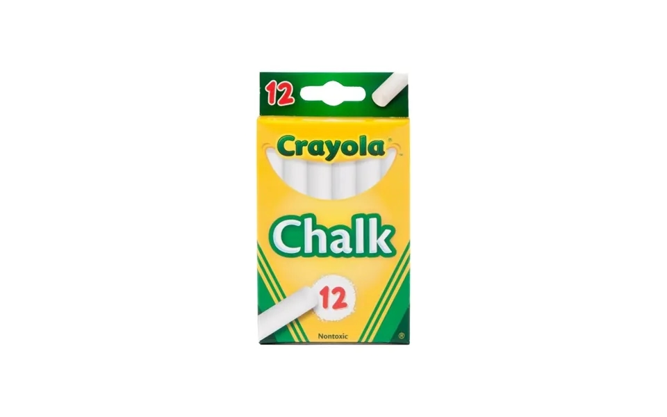 Crayola White Chalk 12 Pcs