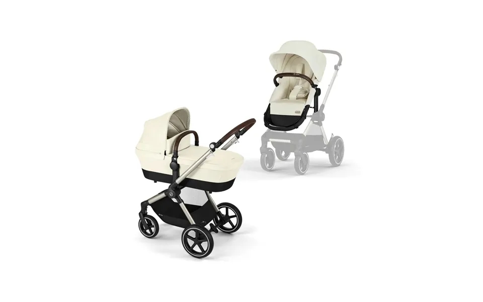 Cybex Eos Lux Silver 2-in-1 Pushchair - Seashell Beige