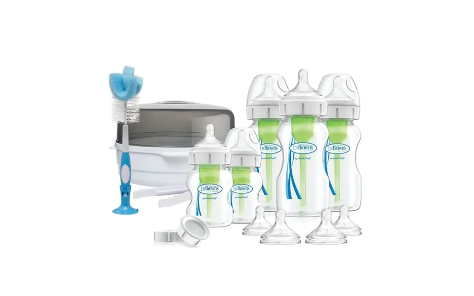 Dr. Brown's Options Anti-colic Baby Bottle Wide Neck Newborn Gift Starter Set