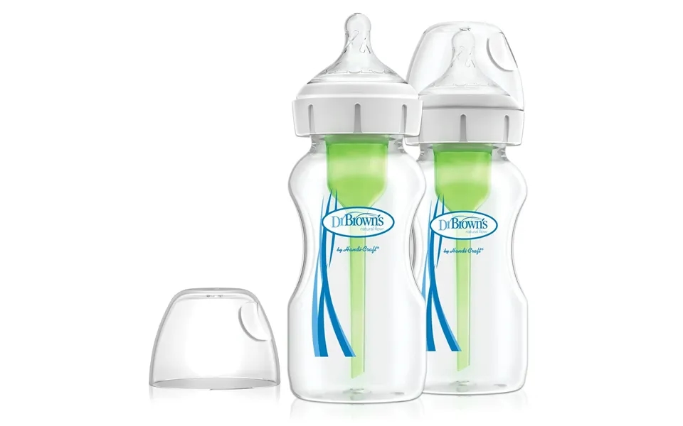 Dr. Brown's Options Anti-colic Wide Neck Baby Bottle 270 Ml 2 Pcs