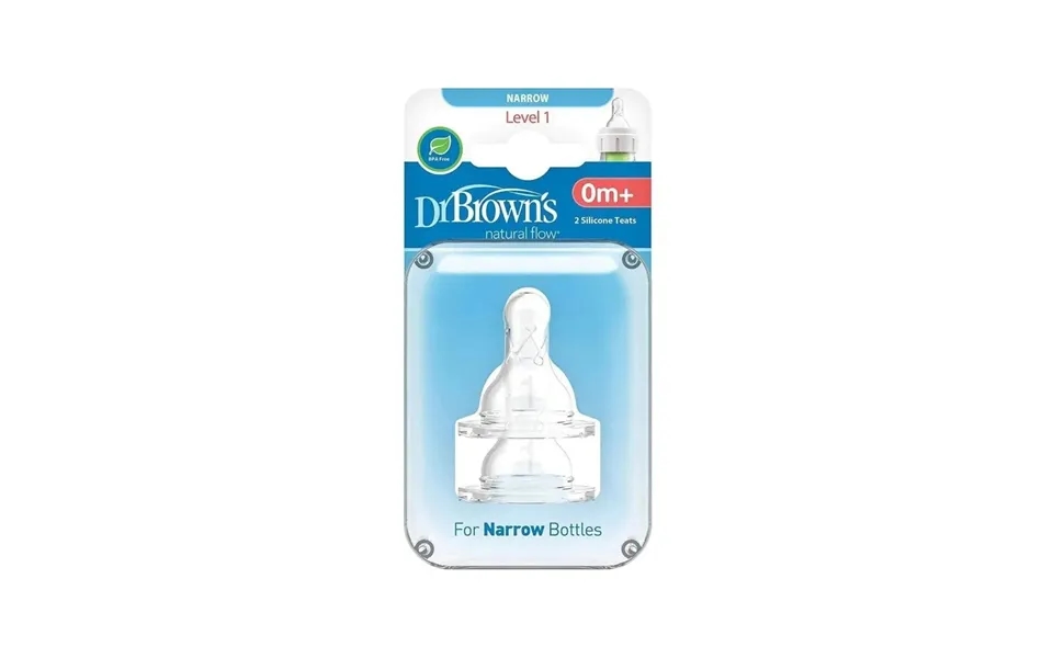 Dr. Brown's Options Narrow Neck Level 1 Teats 0 Months 2 Pcs