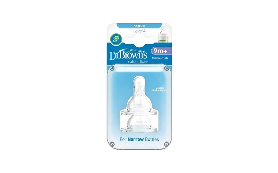 Dr. Brown's Options Narrow Neck Level 4 Teats 9 Months 2 Pcs