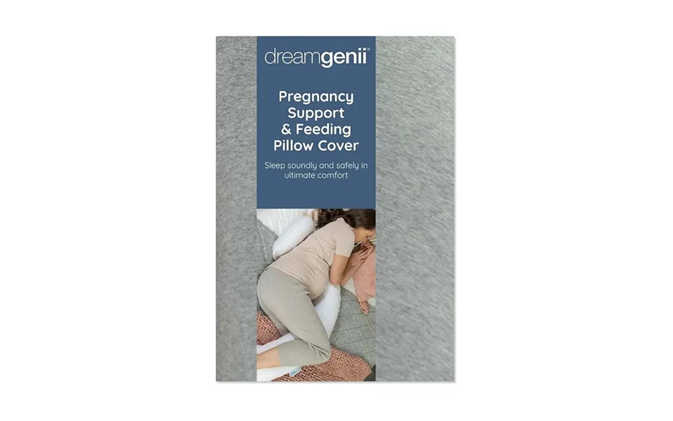 Dreamgenii Support And Feeding Pillow Spare Cover - Grey Marl Cotton Jersey