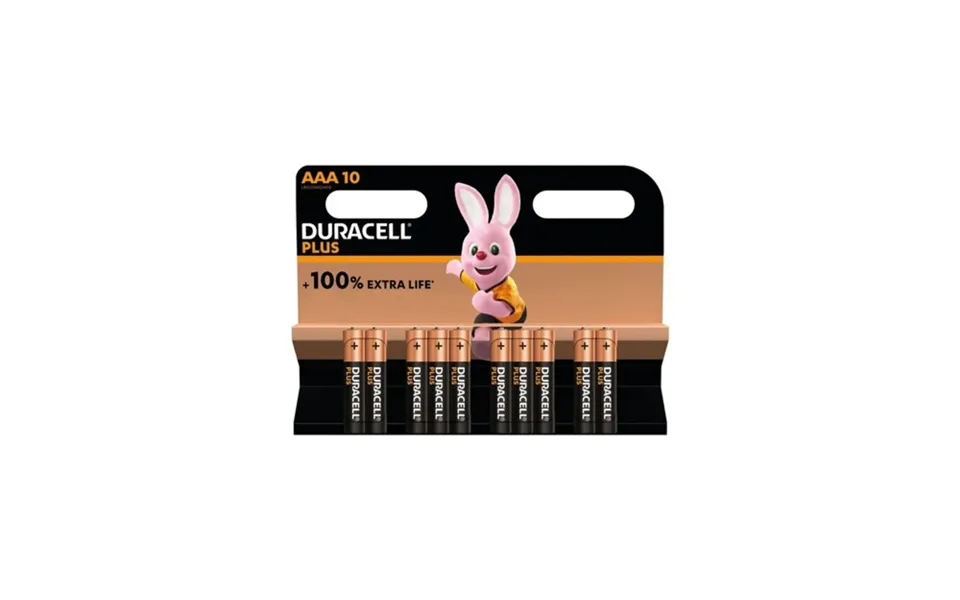 Duracell Plus Aaa Alkaline Batteries 10 Pcs