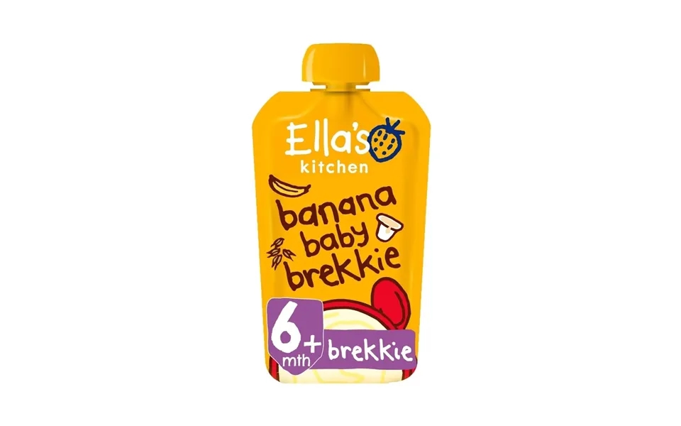 Ella's Kitchen Organic Banana Baby Brekkie Baby Food Breakfast Pouch 6 Months 100g