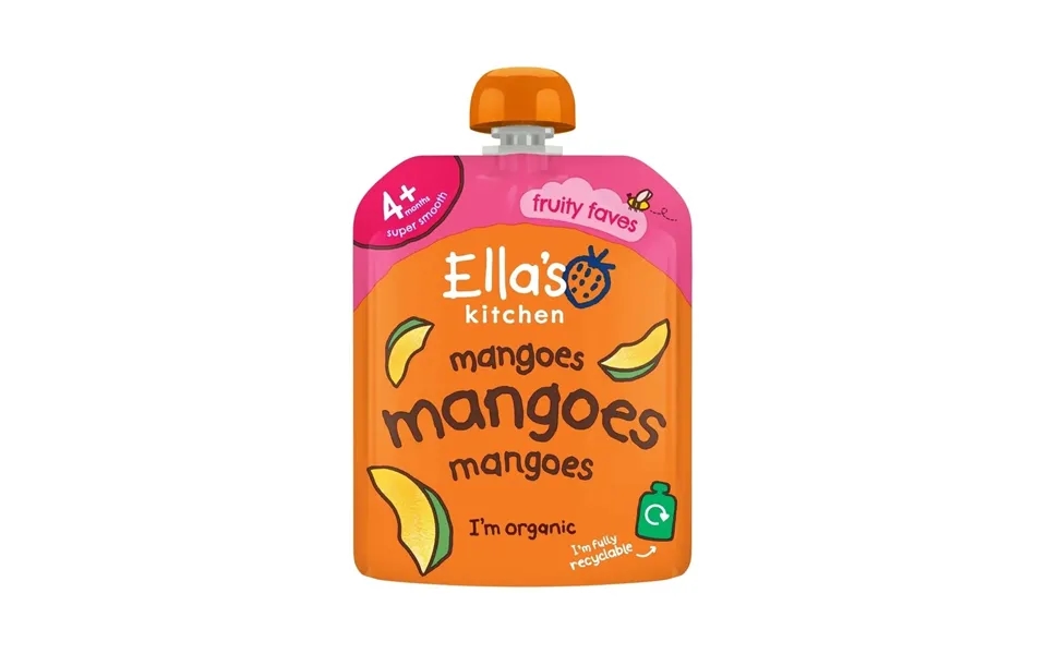 Ella's Kitchen Organic Mangoes First Tastes Baby Food Pouch 4 Months 70g