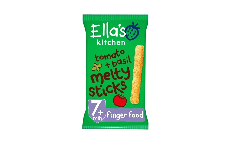 Ella's Kitchen Organic Tomato & Basil Melty Sticks Baby Snack 7 Months 16g