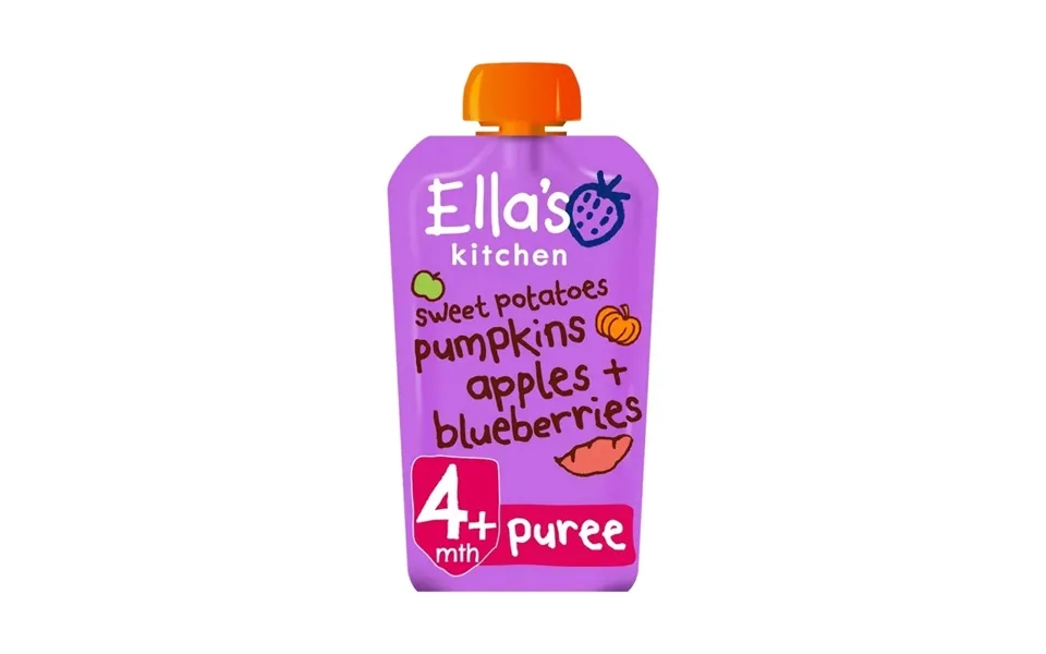 Ella's Kitchen Sweet Potatoes Pumpkins Apples & Blueberries 4 Months 120g
