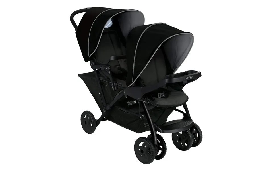 Graco Stadium Duo Tandem Stroller - Black Grey