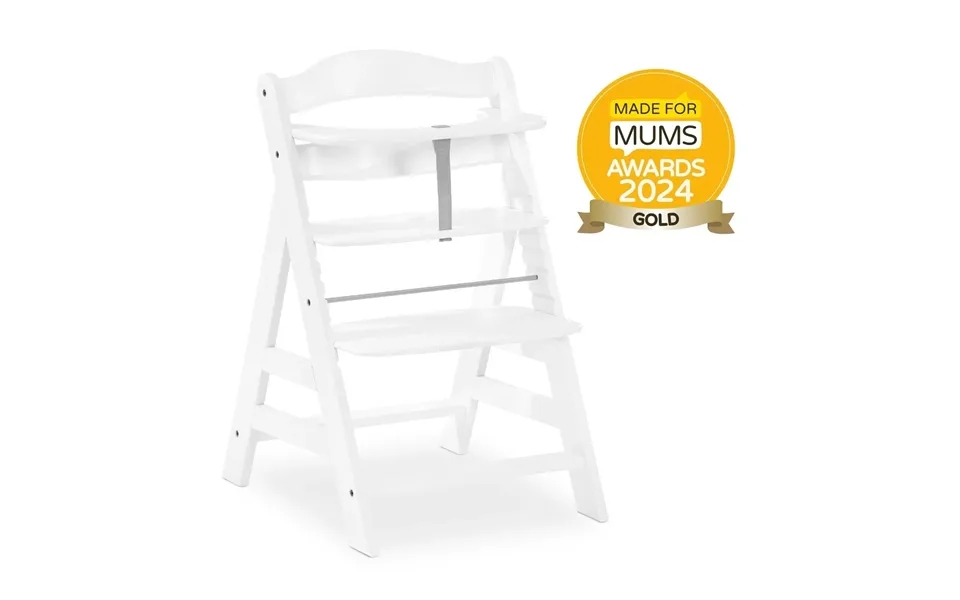 Hauck Alpha Wooden Highchair - White