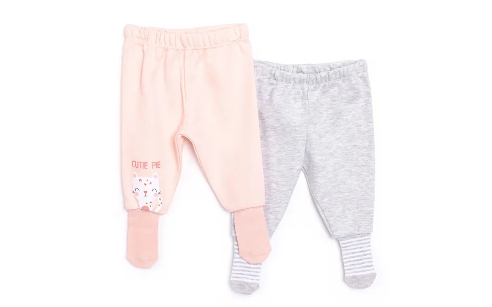 Hellobaby 2-pack Joggers With Socks - Pink