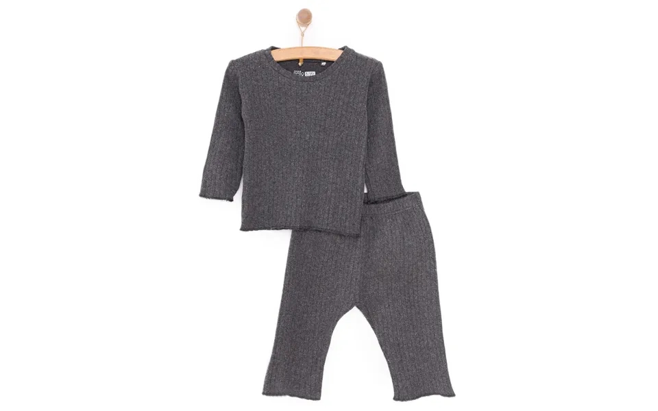 Hellobaby Baby Boy Long Sleeve Pyjamas Set - Dark Grey