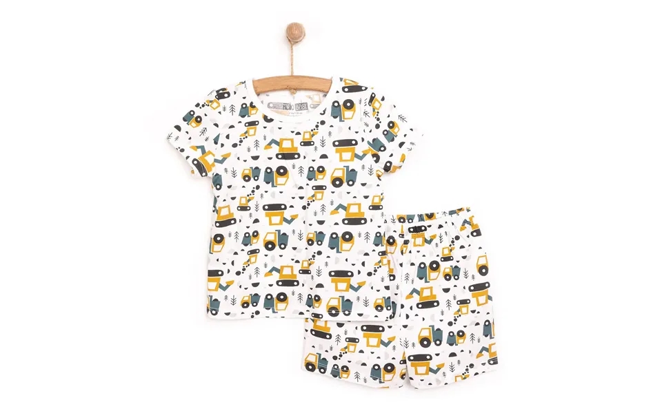 Hellobaby Baby Boy Short Sleeve Pyjamas Set - Ecru